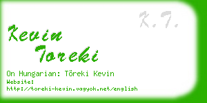 kevin toreki business card
